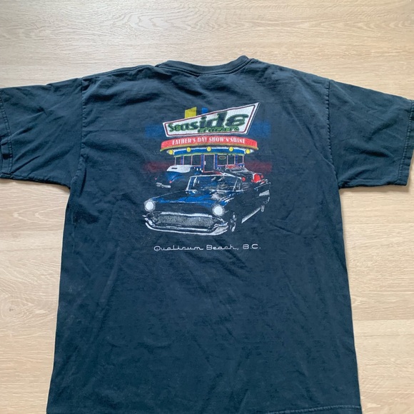 Car Shirt Seaside Cruisers Y2K Men’s Large T Shirt Nice Fade - Picture 5 of 7